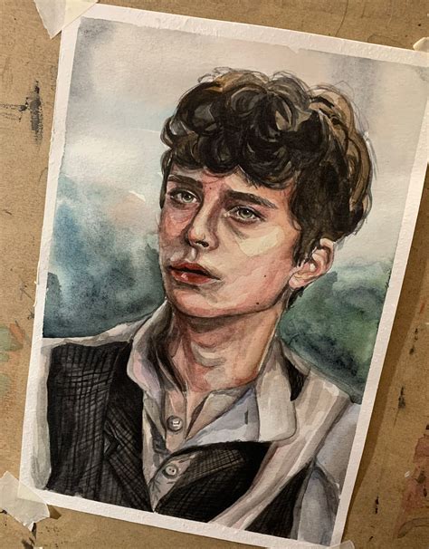 Gilbert Blythe Anne With An E Watercolor Portrait Drawing A Etsy