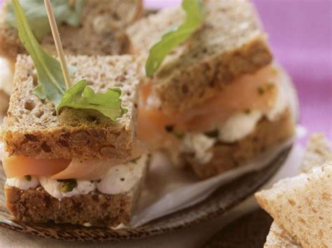 Smoked Salmon Tea Sandwich