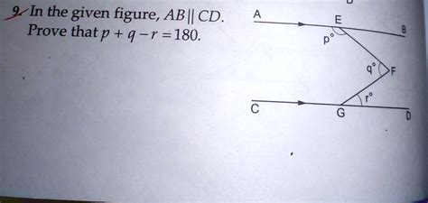 solved in the given figure ab cd prove that p q r 180Â°