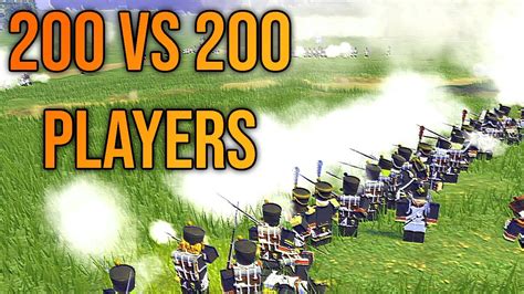 200vs200 Line Battle Funny Moments Roblox Waterloo Napoleonic