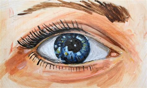 How To Paint Realistic Looking Eyes Using Acrylic Paint Eye Painting