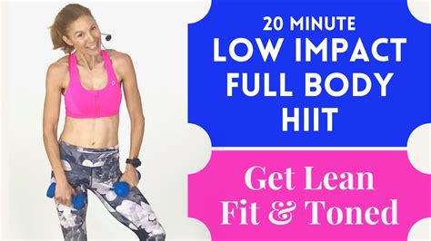Hiit 134 Low Impact Hiit Full Body 20 Minute Home Workout Youtube