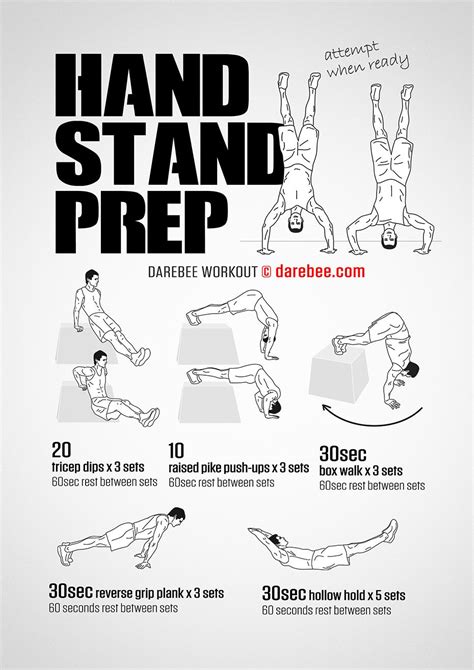 Handstand Prep Workout Calisthenics Workout Routine Calisthenics