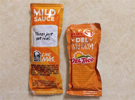 Spotted On Menus Larger Taco Bell Sauce Packets The Impulsive Buy