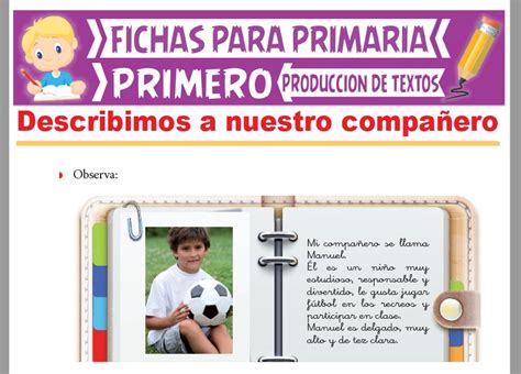 Tipos De Textos Descriptivos Para Niños De Primaria Actividad Online