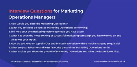 7 Top Interview Questions To Ask A Marketing Operations Manager
