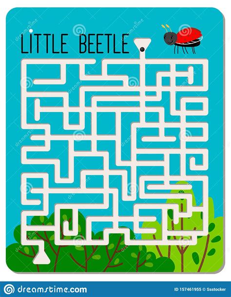 Kid Maze Game Stock Vector Illustration Of Funny Lovely 157461955