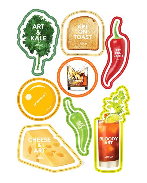 Food (Sticker) - Canvas