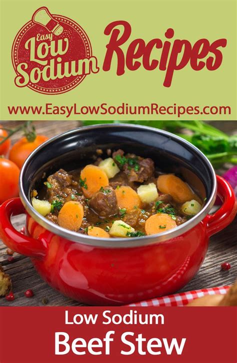 This crock pot jambalaya recipe packs on the flavor without the calories. Low Sodium Beef Stew Recipe | Heart healthy recipes low ...