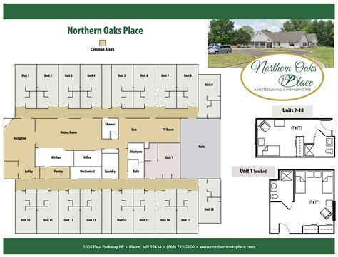 Senior Community Floor Plans For Northern Oaks Place