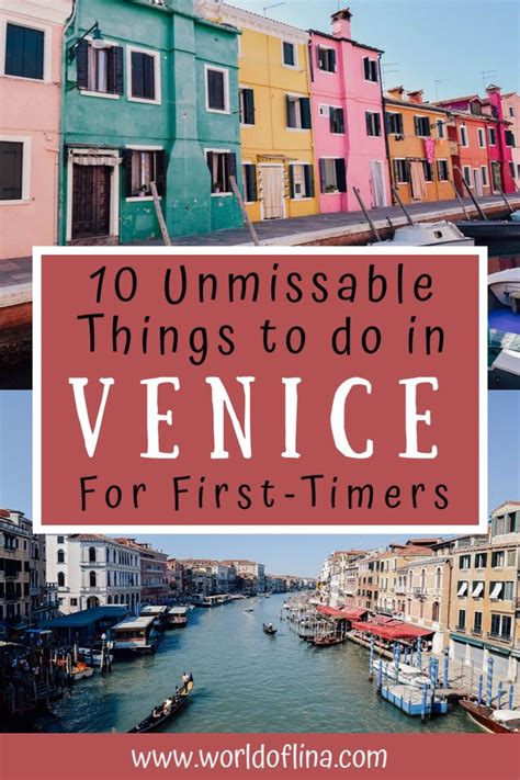10 Best Things To Do In Venice For First Timers Venice Travel Venice