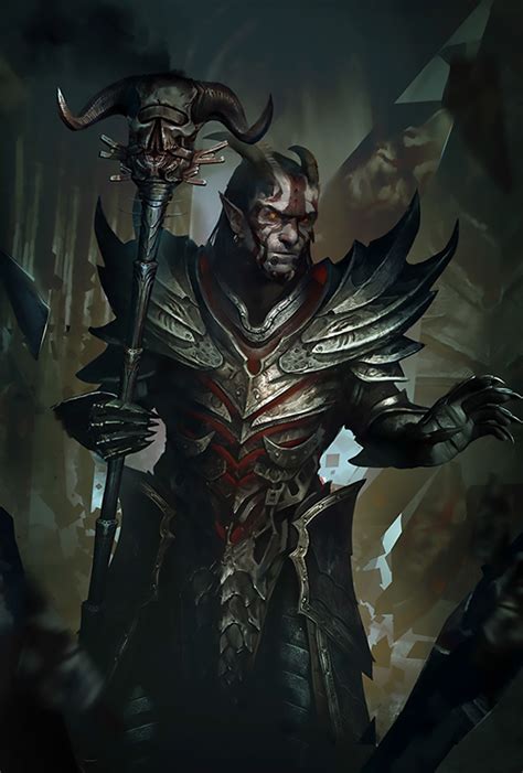 Black Tiefling Evil Elder Scrolls Art Skyrim Art Character Art