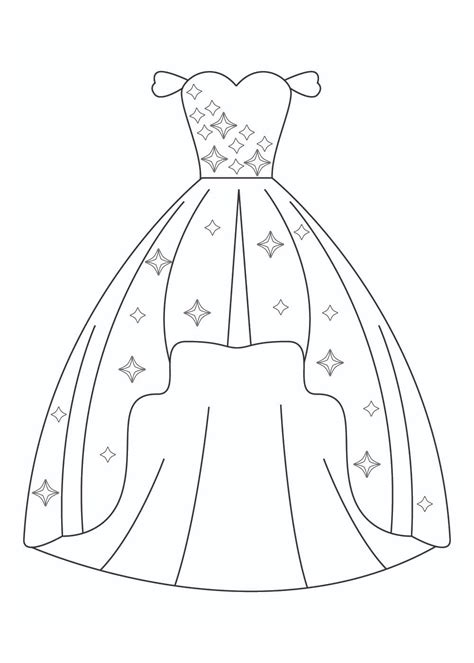 Desenho De Vestido De Noiva Para Colorir Imprimir E Desenhar Colorirme