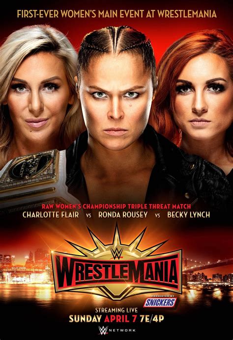 the official poster of the wrestlemania 35 main event r squaredcircle