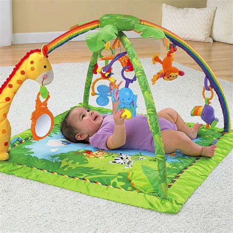 Baby Play Gym Station Toys Mat Rainforest Melodies Lights Activities