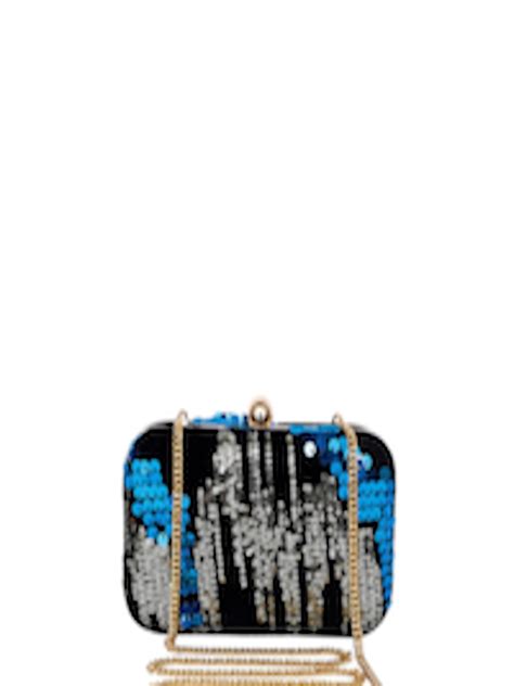 Buy Rezzy Women Embellished Fabric Box Clutch Clutches For Women