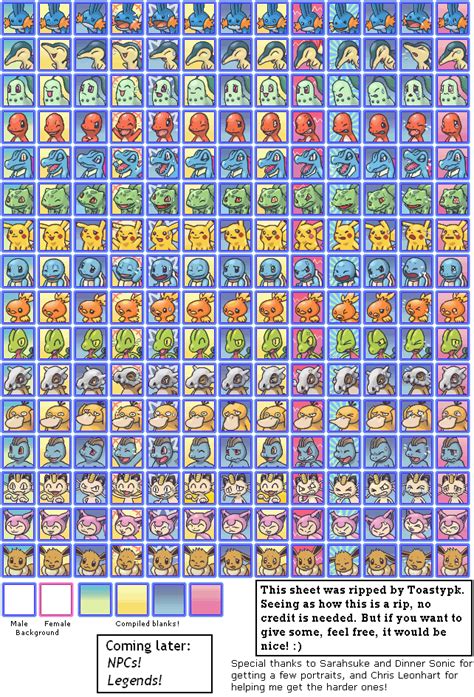 The Spriters Resource Full Sheet View Pokémon Mystery Dungeon Red