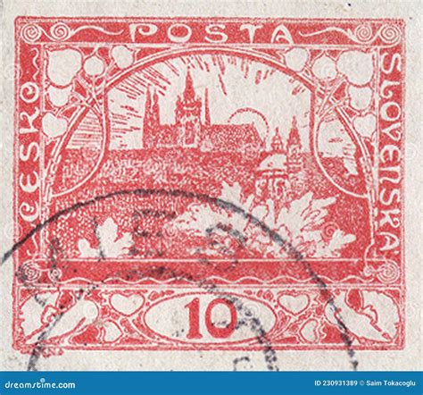 Postage Stamps Of The Ceskoslovensko Editorial Stock Image Image Of