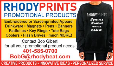 Rhodyprints Promotional Products Cranston Herald