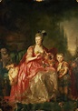 Friederike Luise von Hessen-Darmstadt Prinzessin von Preussen mit dem ...