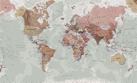 World Atlas Map Computer Wallpapers Wallpaper Cave