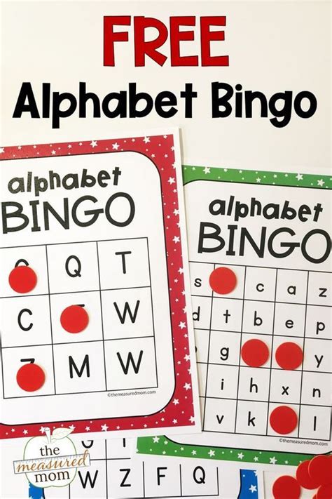 Free Alphabet Bingo Printable Sheets And Games For Kids Alphabet Bingo