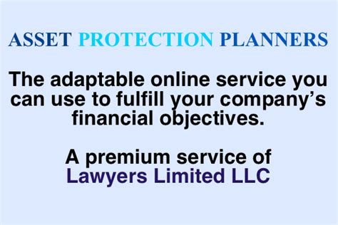 Asset Protection Planning 101 Personal Wealth Preservation