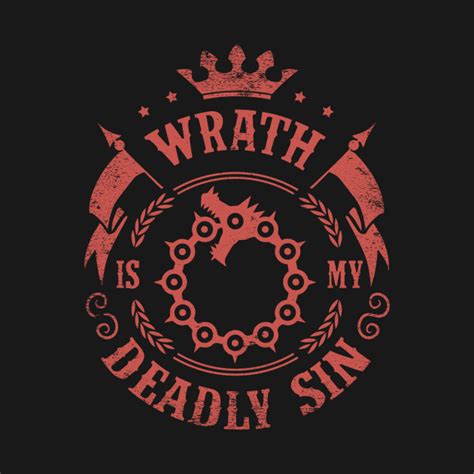 Wrath Is My Sin Seven Deadly Sins Long Sleeve T Shirt Teepublic