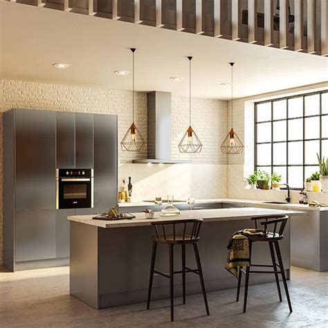 Las hay de todos los estilos decorativos. DELINIA SOHO ALUMINIO - Leroy Merlin | cocina en 2019 ...