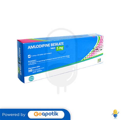 Amlodipine Besilate Hexpharm Mg Box Tablet Kegunaan Efek Samping Dosis Dan Aturan Pakai