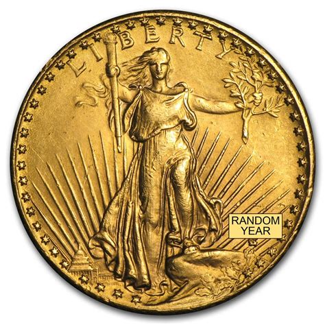 20 St Gaudens Gold Double Eagle Uncirculated American Rare Coin And