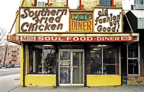 Over the years, harlem residents have included african americans from the deep south, caribbean immigrants, african transplants, and more recently, new arrivals from europe. Harlem, 2007. M&G Soul Food Diner closed in 2008. | Soul ...