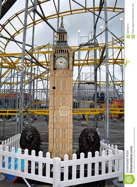 Big Ben Model Statue From London Editorial Stock Image