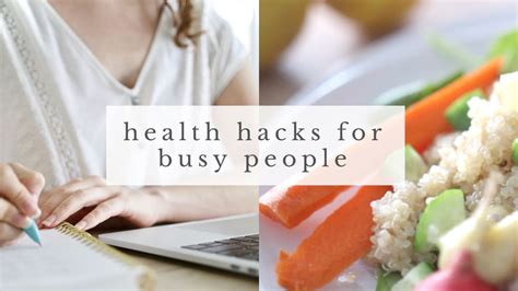Busy Lifestyle Hacks Healthy Living Tips For Busy People Youtube
