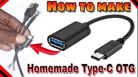 How To Make A Type C Otg Cable At Home With A Damage Charger Type C
