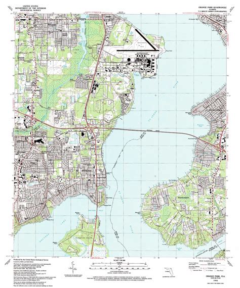 Orange Park Topographic Map Fl Usgs Topo Quad 30081b6