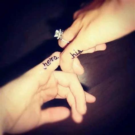Hers And His Couple Tattoos Ring Tattoos Love Tattoos Beautiful Tattoos