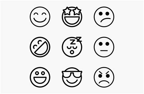 Emoji Clipart Black And White Free Transparent Clipart Clipartkey
