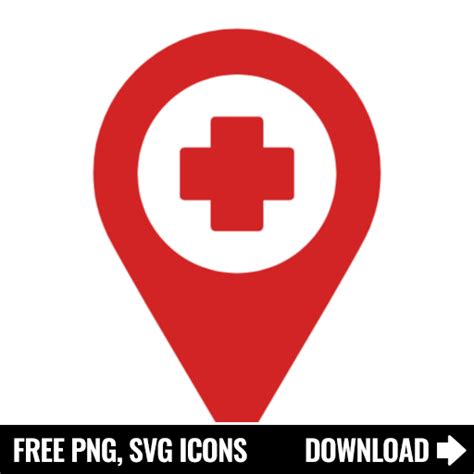 Free Hospital Location Pin Svg Png Icon Symbol Download Image