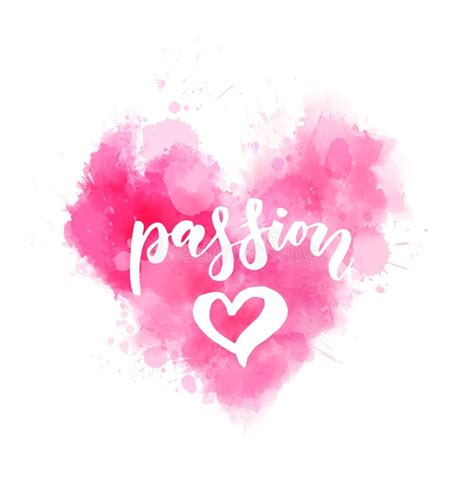 Passion Handwritten Word Font With Vibrant Violet Purple Stars And