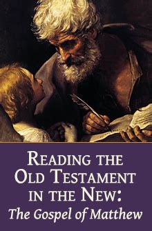 Reading The Old Testament In The New The Gospel Of Matthew Verbum