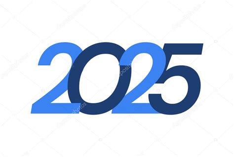 Diseño Del Logotipo Del Año Nuevo Feliz 2025 Diseño Moderno Del Año