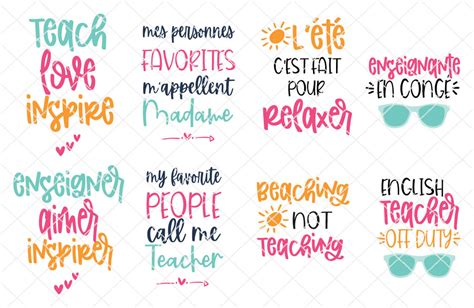 Free teacher SVG files to use with your Cricut - NeliDesign