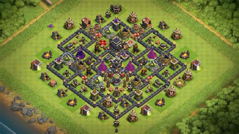 Clash Of Clans Th9 Base - New TH9 Base Design,Defense 2018
