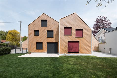 Ifub Designs Pair Of Matching Timber Houses In Munich Dr Wong Emporium Of Tings Web Magazine