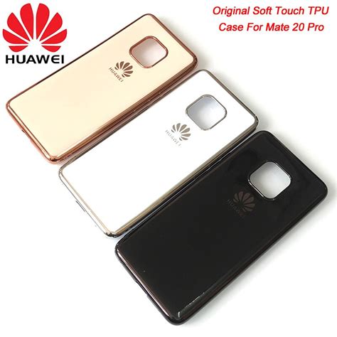 100 new and original huawei mate 20 pro case soft touch tpu full protective cover smooth skin