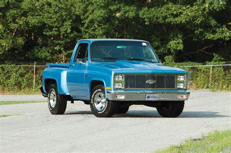 1982 Chevrolet C10 Truck Cars Pickup Blue Wallpapers Hd Desktop