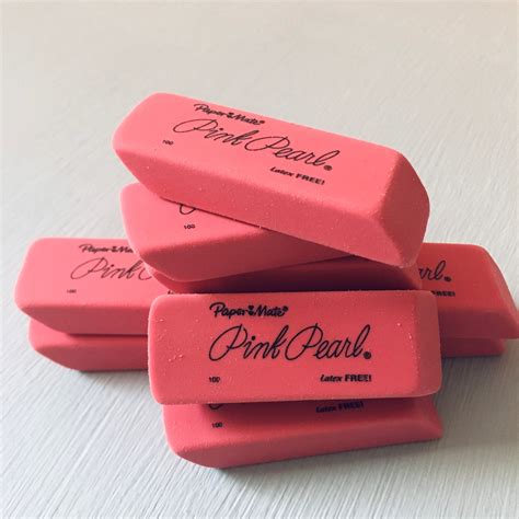 Paper Mate Pink Pearl Eraser Medium 6 X 2 X 1 Cm Etsy