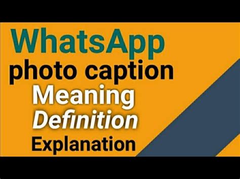 It can be used as an emphasis, to indicate its not laa, but lah. What is Photo Caption, How you can share caption with ...