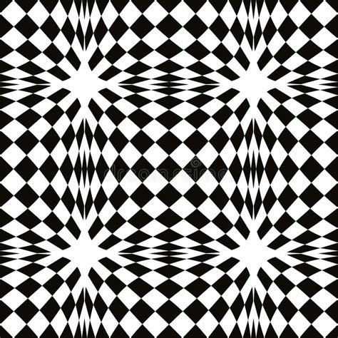 Black And White Simple Mosaic Seamless Pattern Simple